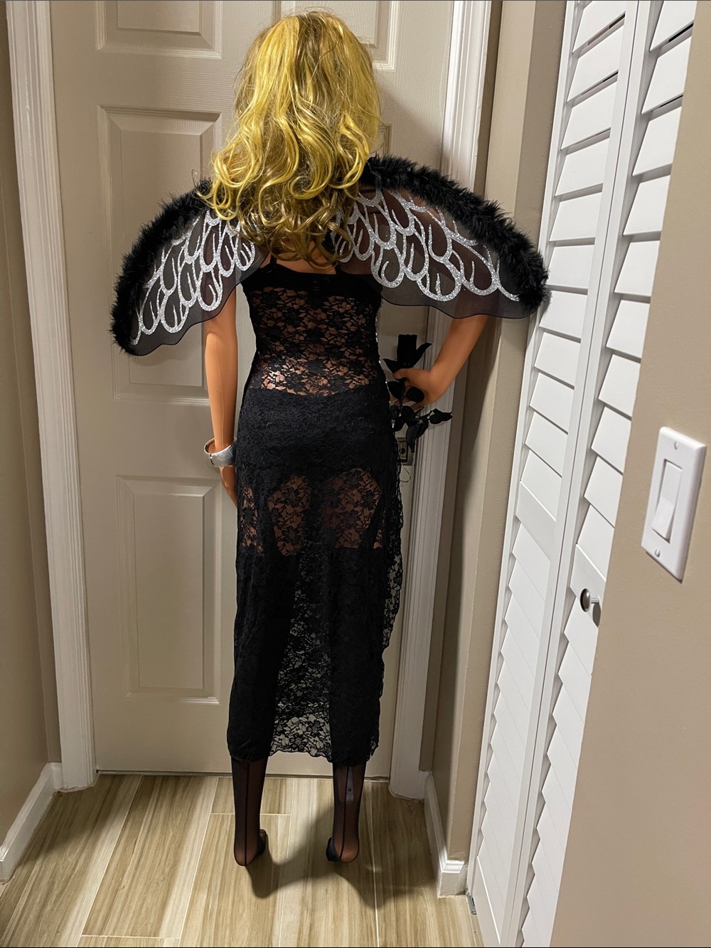 Dark Angel Winged Accent Costume
